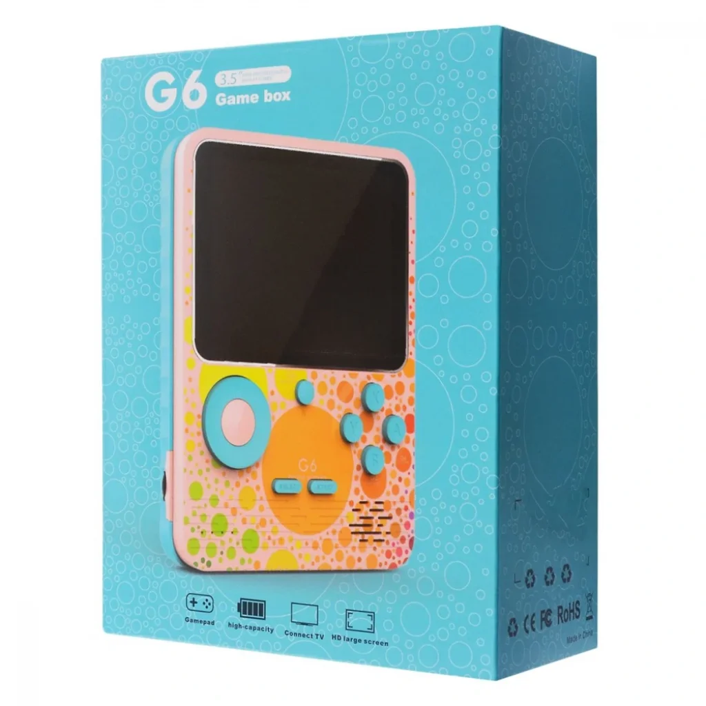 Портативна ігрова консоль G6 3.5 дюйма 6000mAh Pink