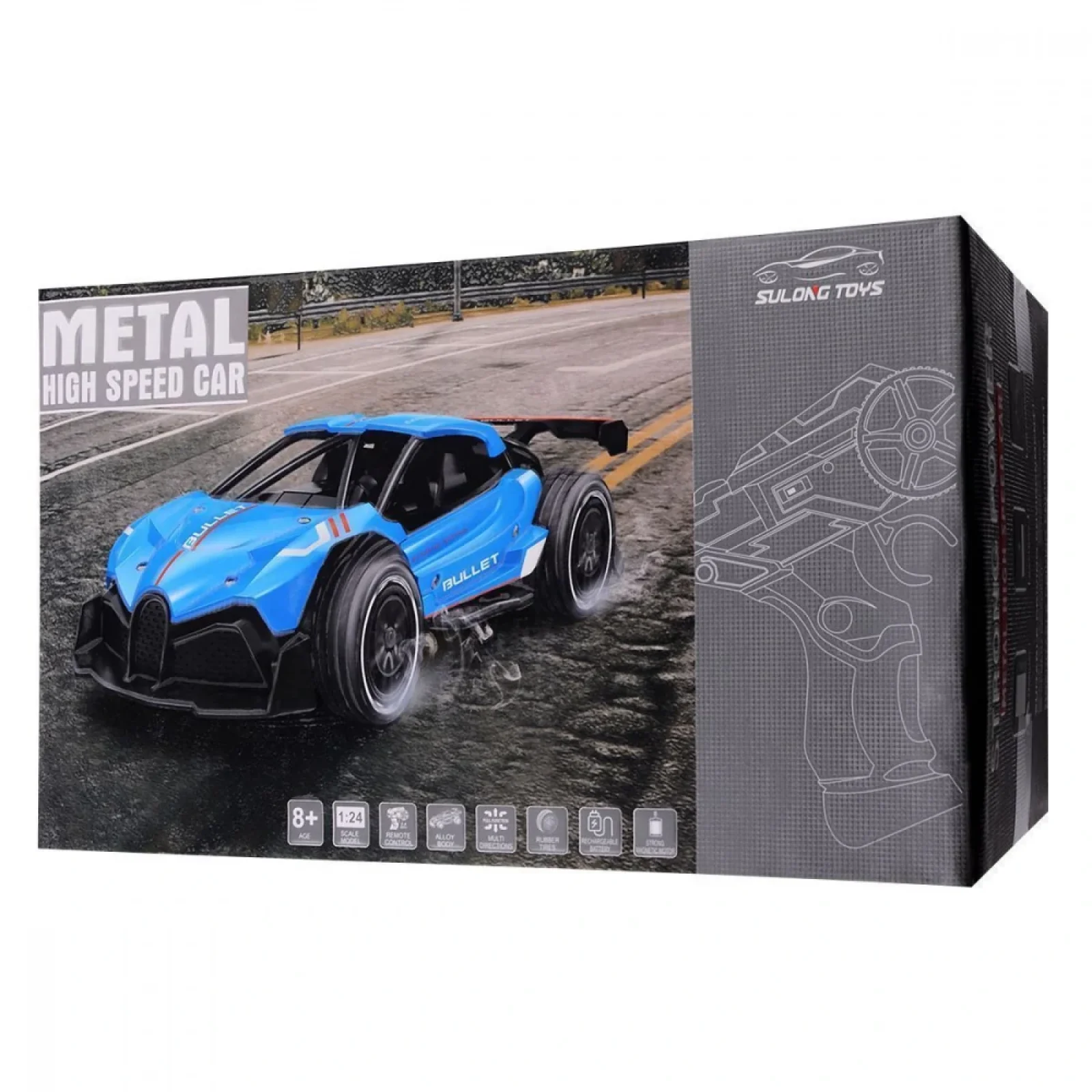Машинка на радіокеруванні Ferrari F8 2WD 1:24 Red