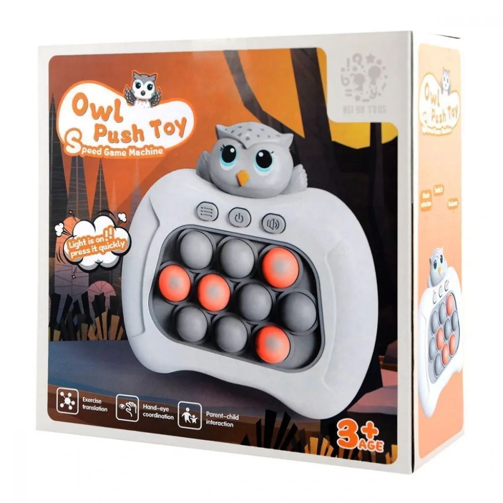 Портативна гра Speed Push Game Owl Gray