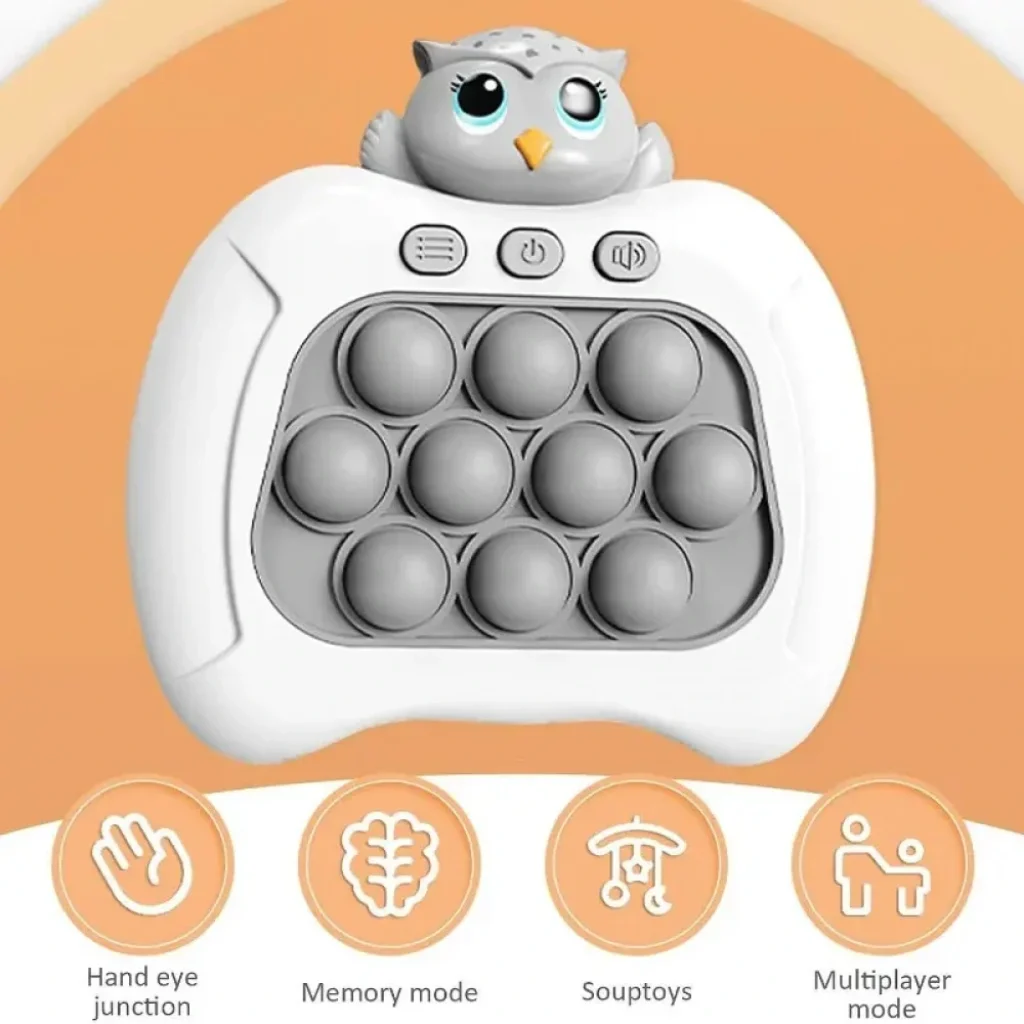 Портативна гра Speed Push Game Owl Gray