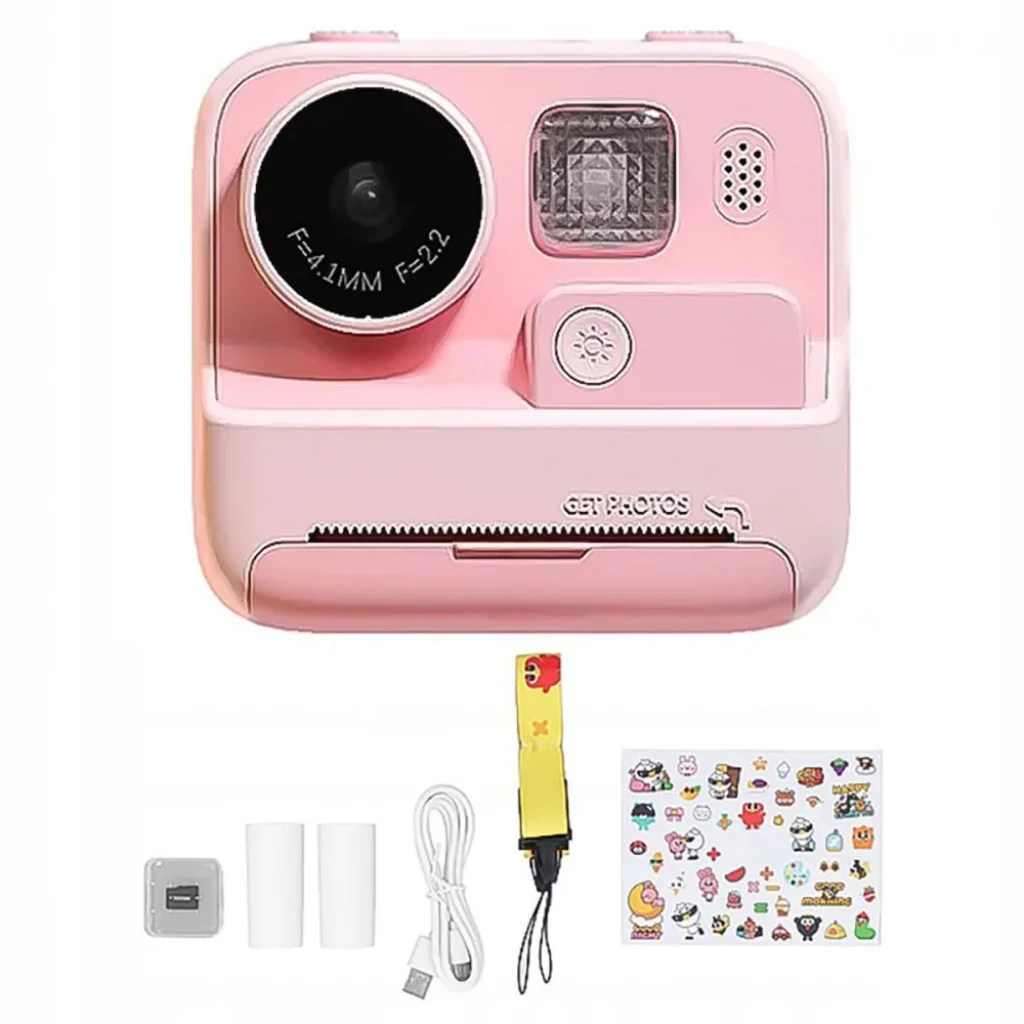 Детская фотокамера моментальной печати SnapShot pink, 57735