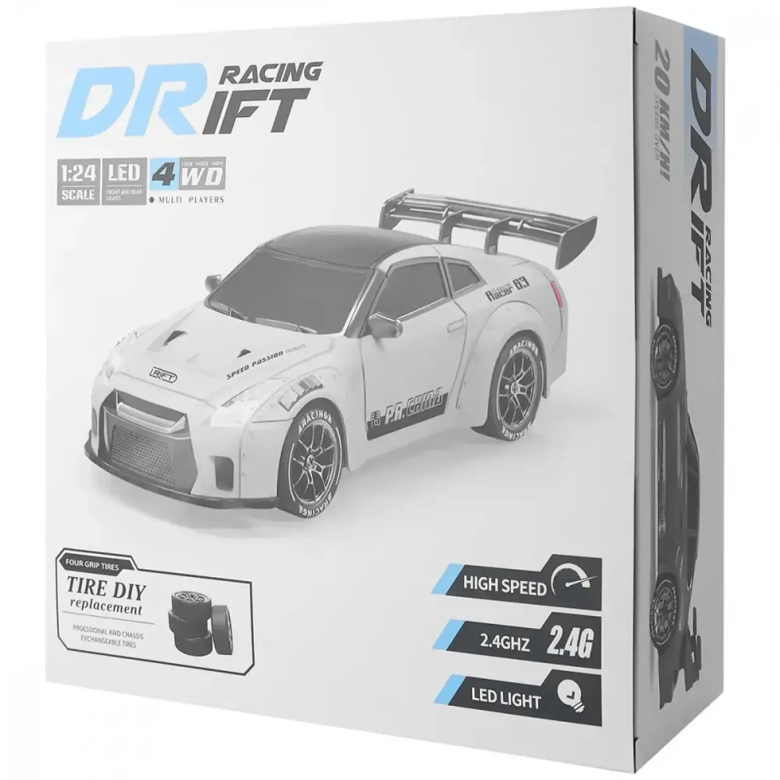Машинка для дрифту на радіокеруванні Nissan GT-R S815 Gray