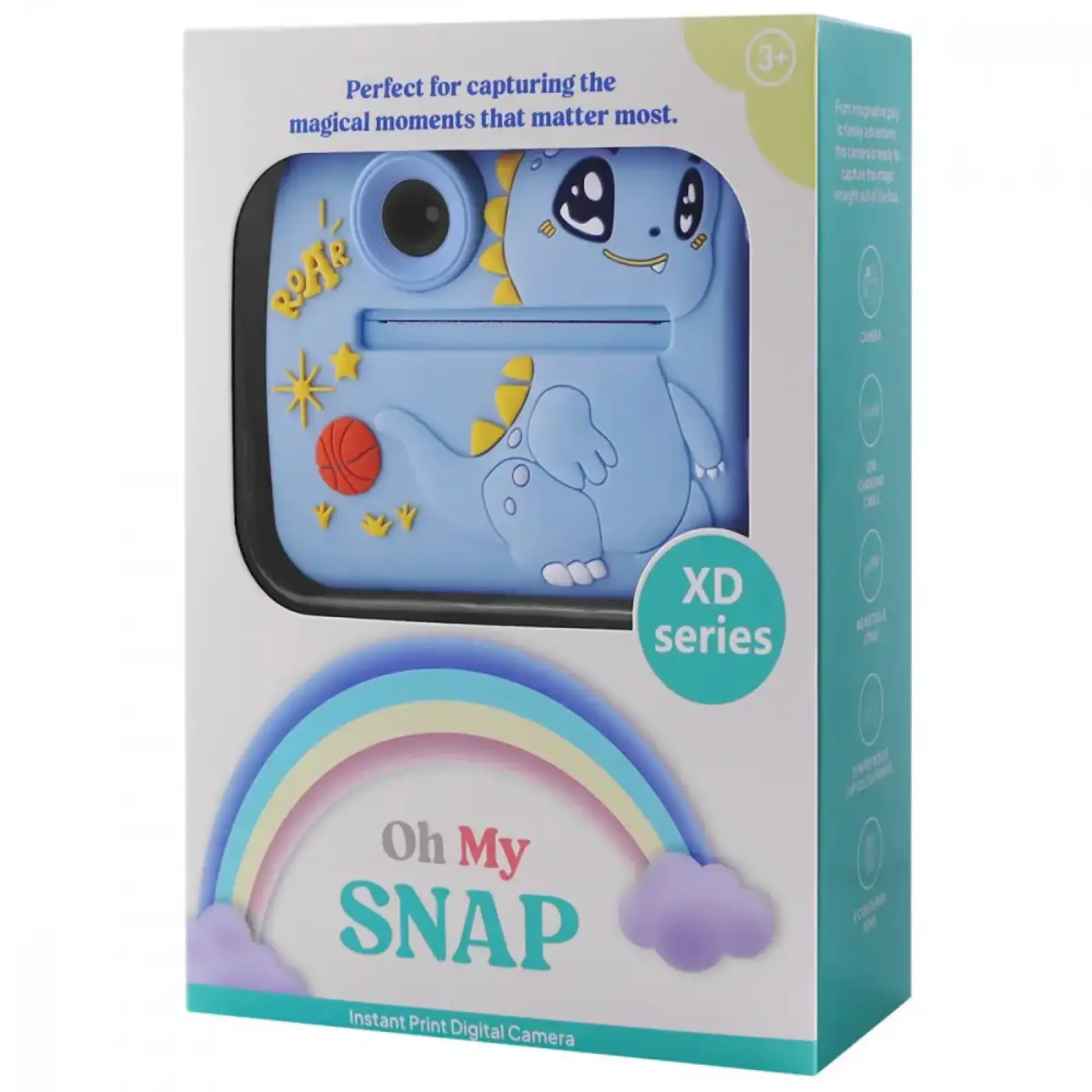 Детская фотокамера моментальной печати DinoSnap Blue