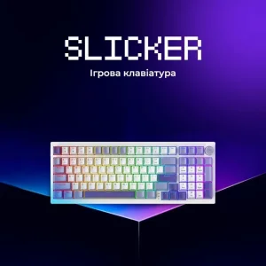 Бездротова ігрова клавіатура Proove Gaming Slicker (Ukraine Layout) Black (WKSL00022401)