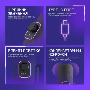 Игровой микрофон Proove Gaming Odius Black (GMOD00022401)