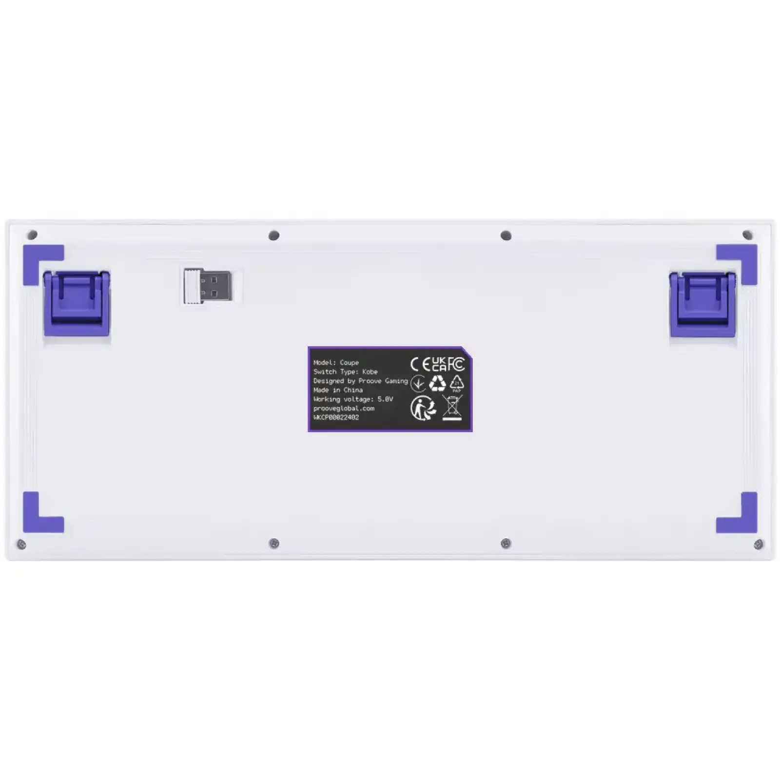 Бездротова клавіатура Proove Gaming Coupe (Ukraine Layout) White (WKCP00022402)