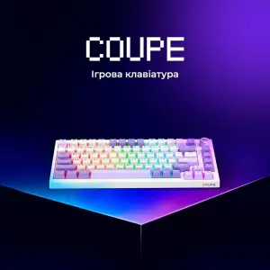 Бездротова клавіатура Proove Gaming Coupe (Ukraine Layout) White (WKCP00022402)