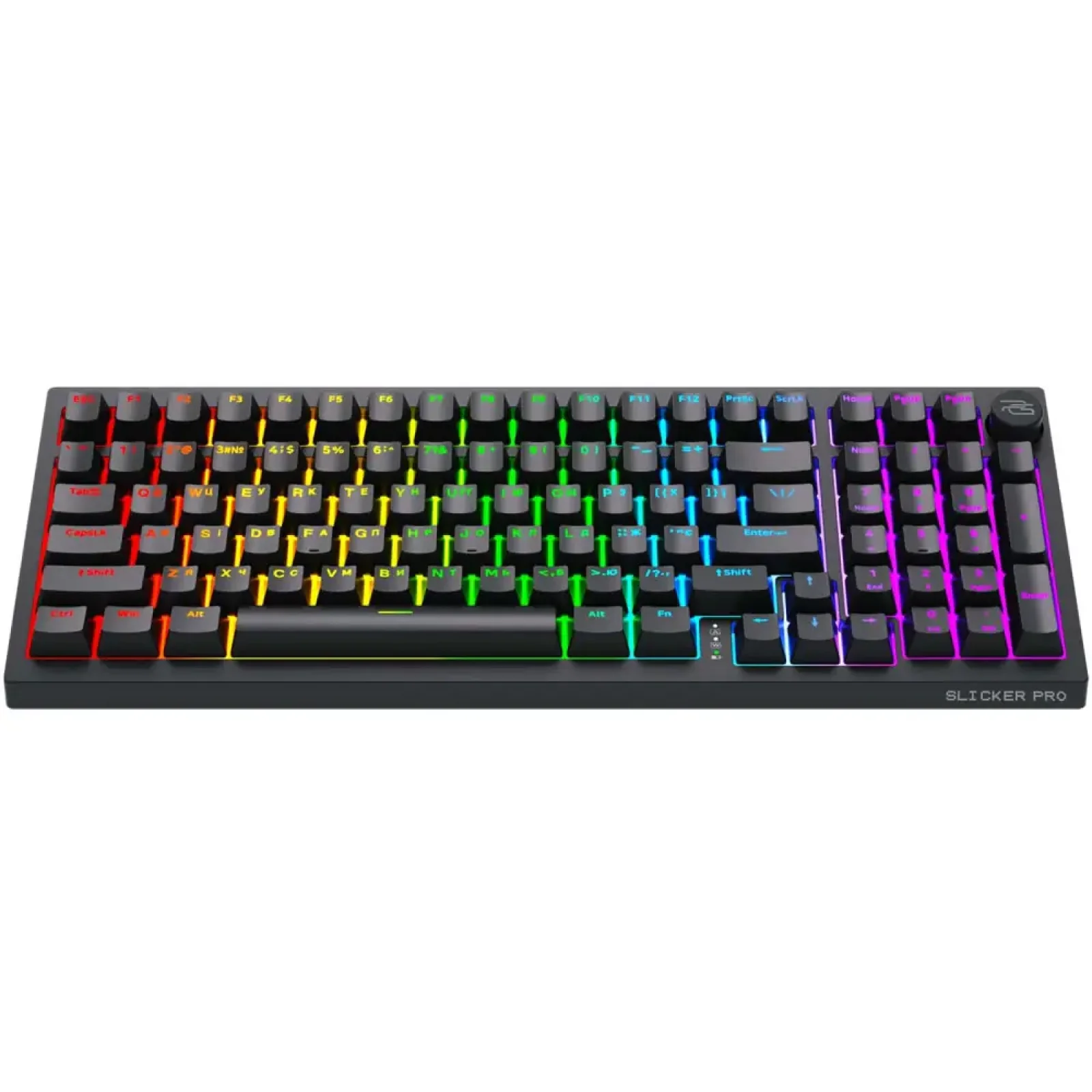 Бездротова клавіатура Proove Gaming Slicker Pro (Ukraine Layout) Black/Purple (WKSLP0022416)