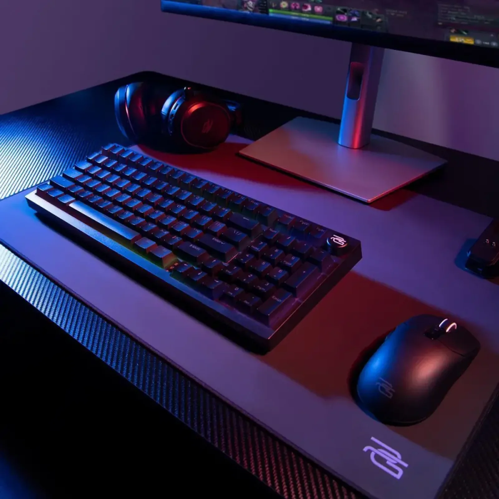 Бездротова клавіатура Proove Gaming Slicker Pro (Ukraine Layout) Black/Purple (WKSLP0022416)