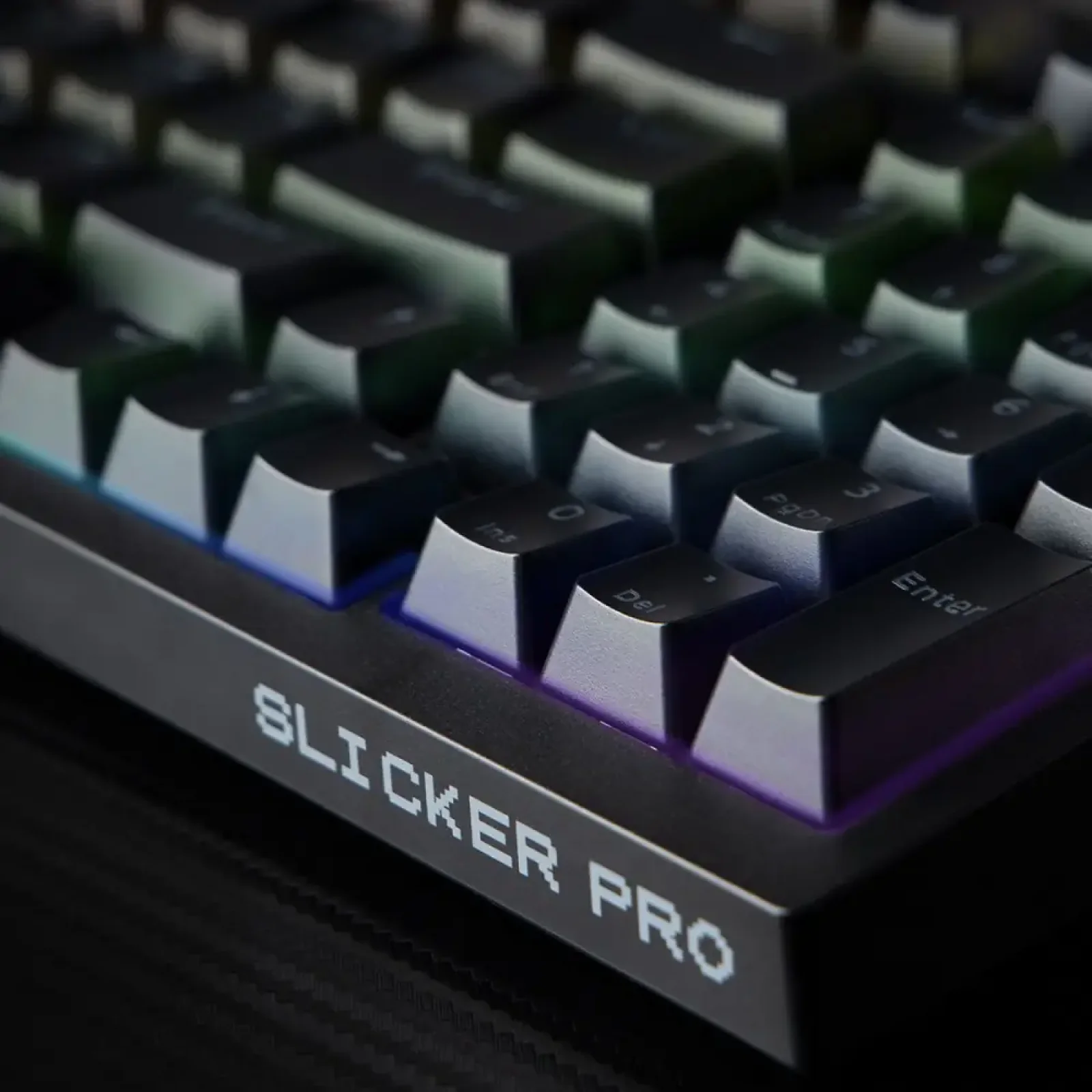 Бездротова клавіатура Proove Gaming Slicker Pro (Ukraine Layout) Black/Purple (WKSLP0022416)