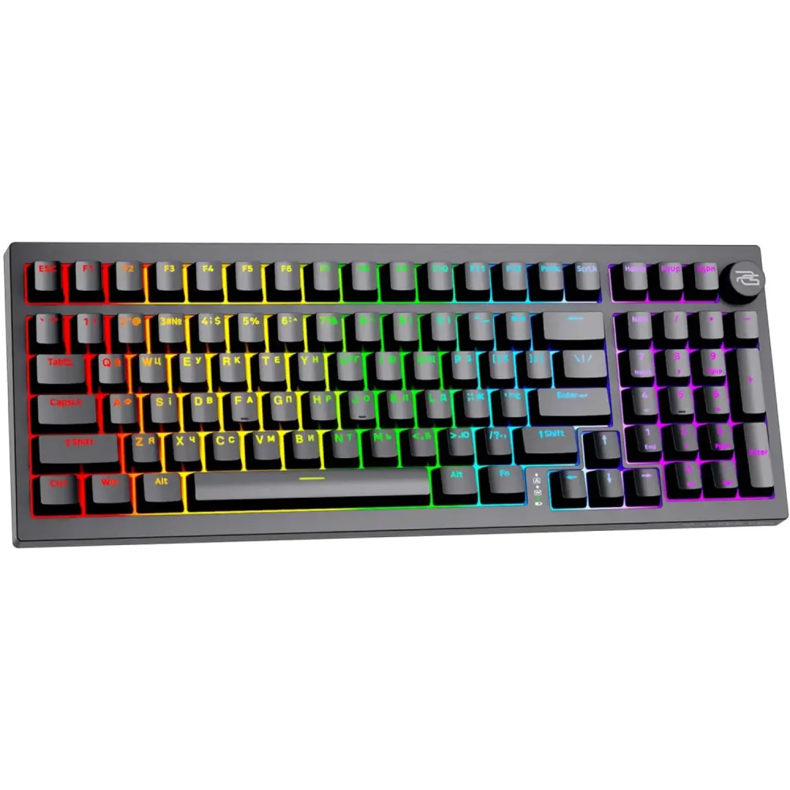 Бездротова клавіатура Proove Gaming Slicker Pro (Ukraine Layout) Black/Purple (WKSLP0022416)