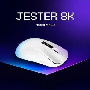 Бездротова ігрова миша Proove Gaming Jester 8K White (WMJS00022002)