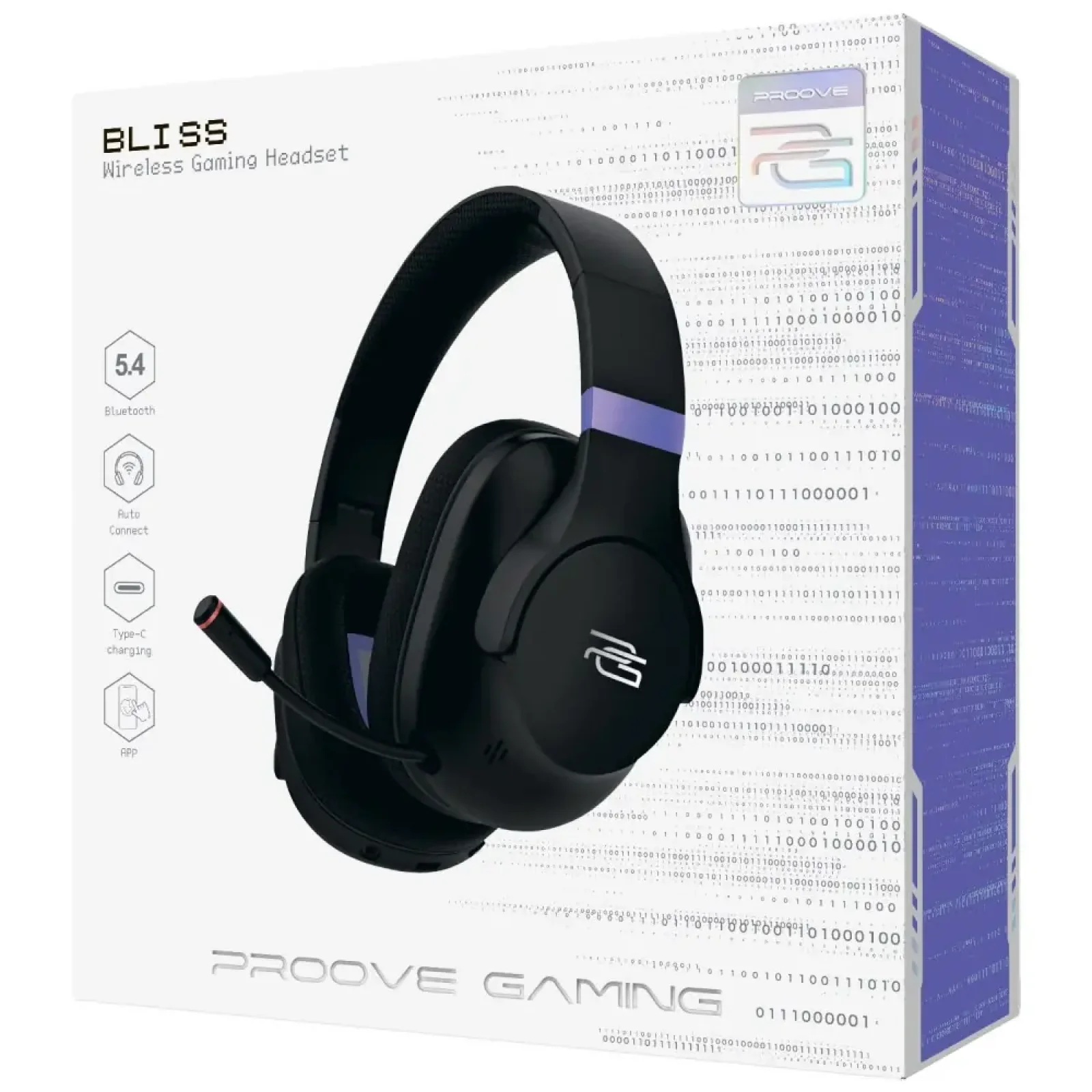 Беспроводная игровая гарнитура Proove Gaming Bliss (APP) (GHBLPP010001) Black
