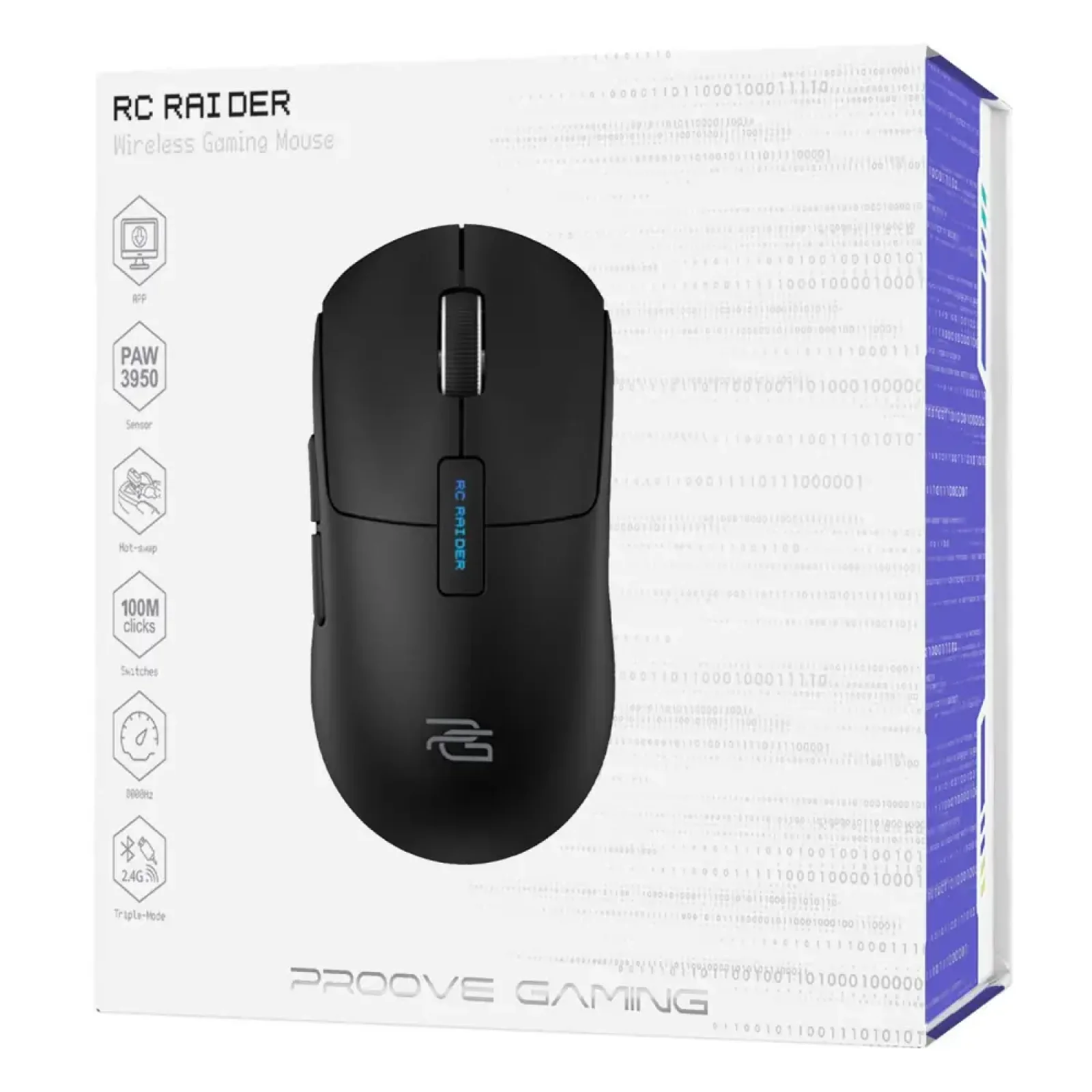 Бездротова ігрова миша Proove Gaming RC Raider 8K Black (WMRR00122001)
