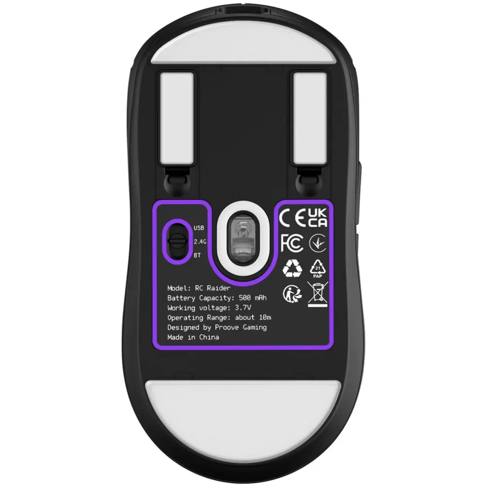 Бездротова ігрова миша Proove Gaming RC Raider 8K Black (WMRR00122001)