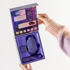 Бездротова ігрова миша Proove Gaming RC Raider 8K White/Purple (WMRR00122017)