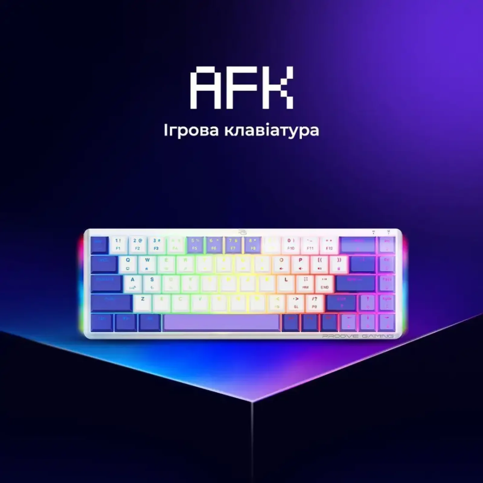 Бездротова клавіатура Proove Gaming AFK (Ukraine Layout) Black (WKAFK1022001)