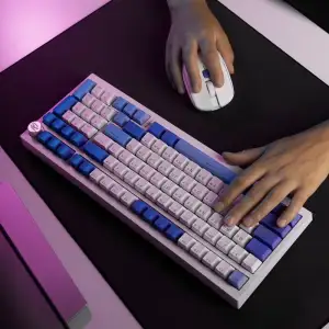 Беспроводная клавиатура Proove Gaming Slicker Special Edition (Ukraine Layout) White/Purple (WKSLSE022416)