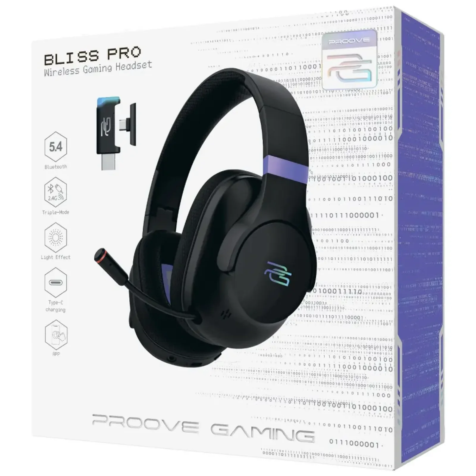 Беспроводная игровая гарнитура Proove Gaming Bliss Pro (APP) (GHBLPPP10002) White