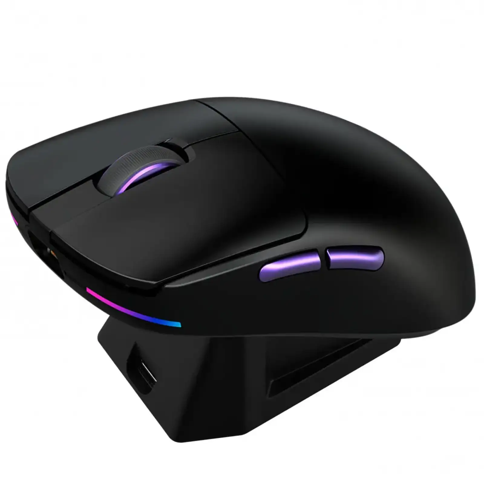 Бездротова ігрова миша Proove Gaming Superfight Wireless with charging dock white/purple