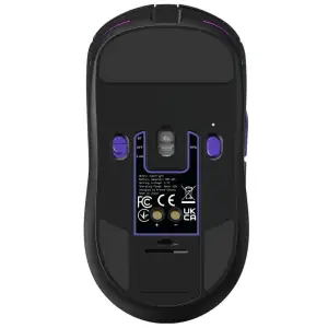 Бездротова ігрова миша Proove Gaming Superfight Wireless with charging dock white/purple