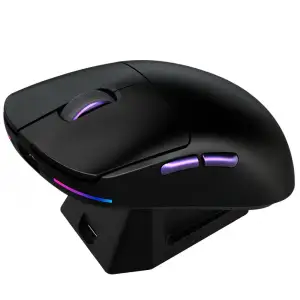 Бездротова ігрова миша Proove Gaming Superfight Wireless with charging dock black/purple