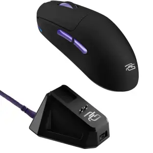 Бездротова ігрова миша Proove Gaming Superfight Wireless with charging dock black/purple