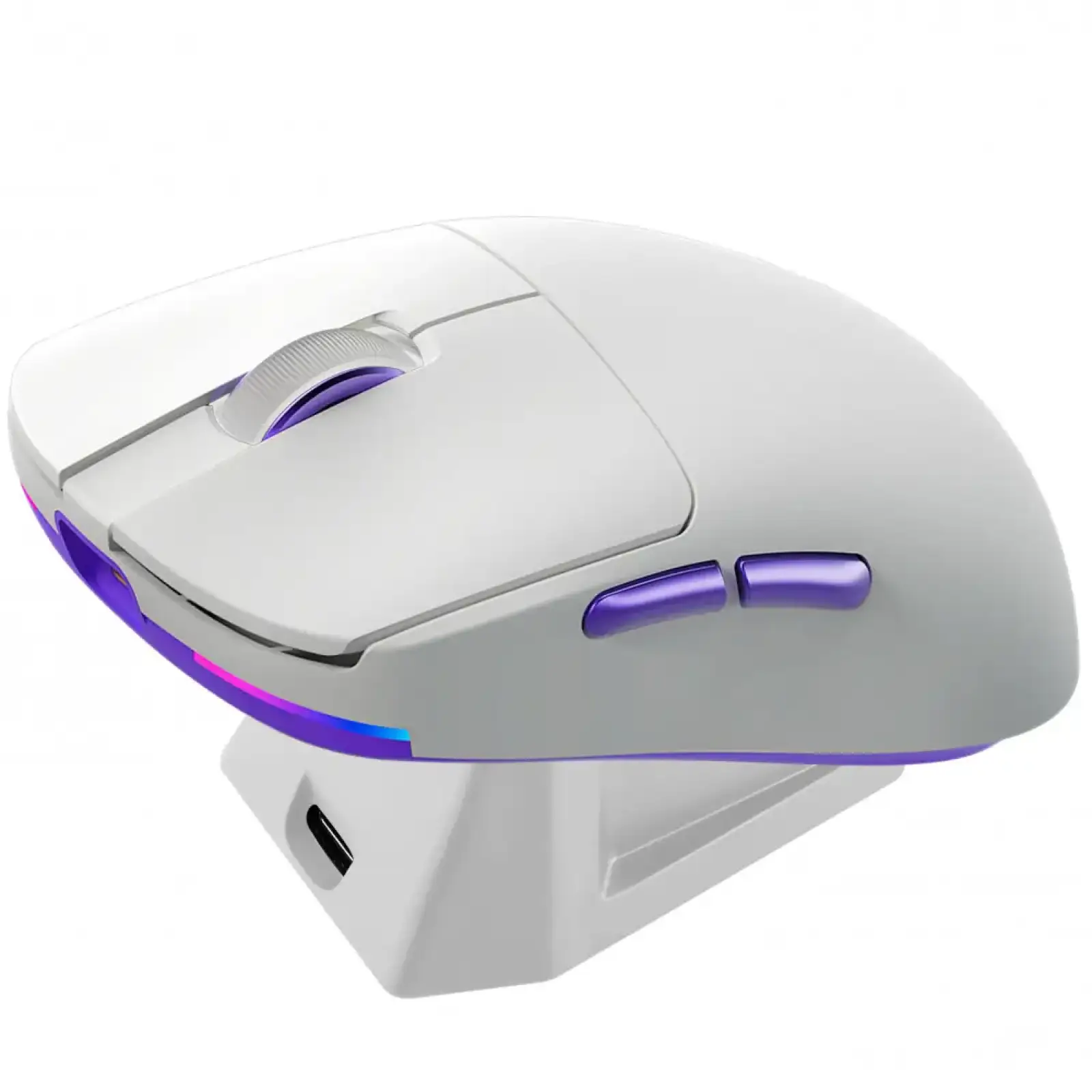 Бездротова ігрова миша Proove Gaming Superfight Wireless with charging dock black/purple