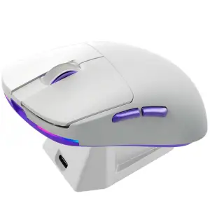 Бездротова ігрова миша Proove Gaming Superfight Wireless with charging dock black/purple