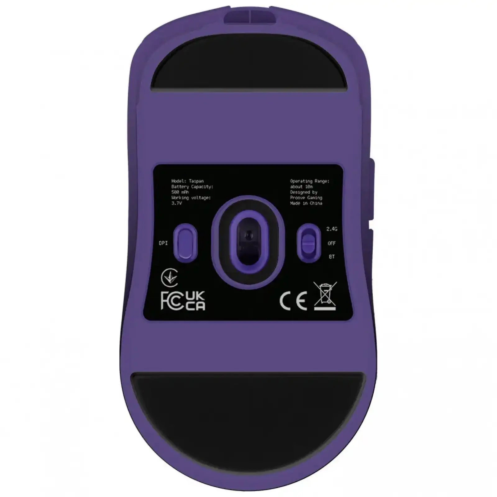 Мышь Proove Gaming Taipan black/purple