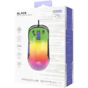 Дротова ігрова миша Proove Gaming Blaze black/purple