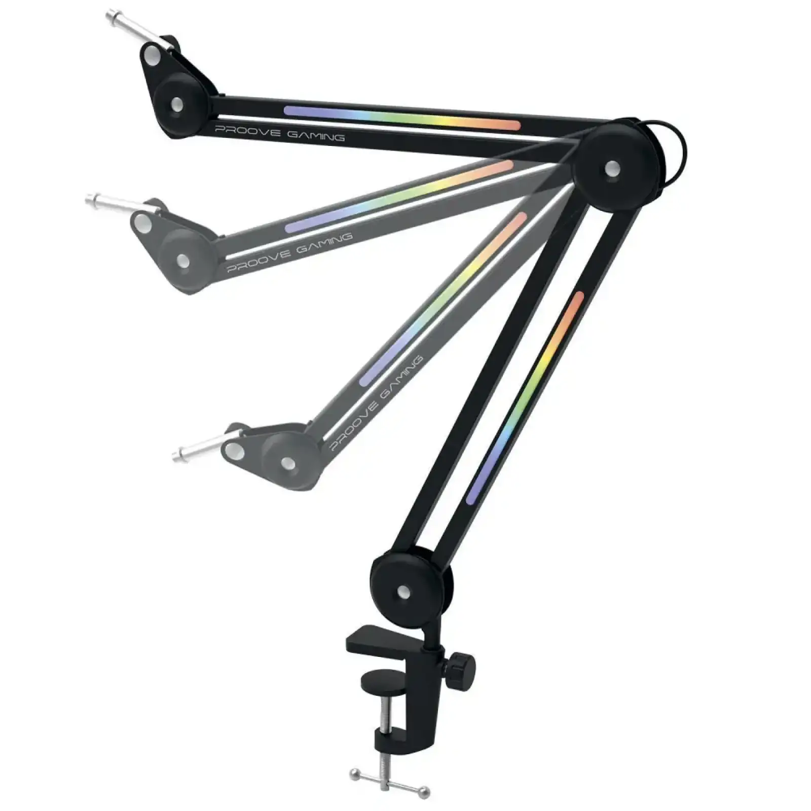 Пантограф для мікрофону Proove Gaming Neon Arm Black