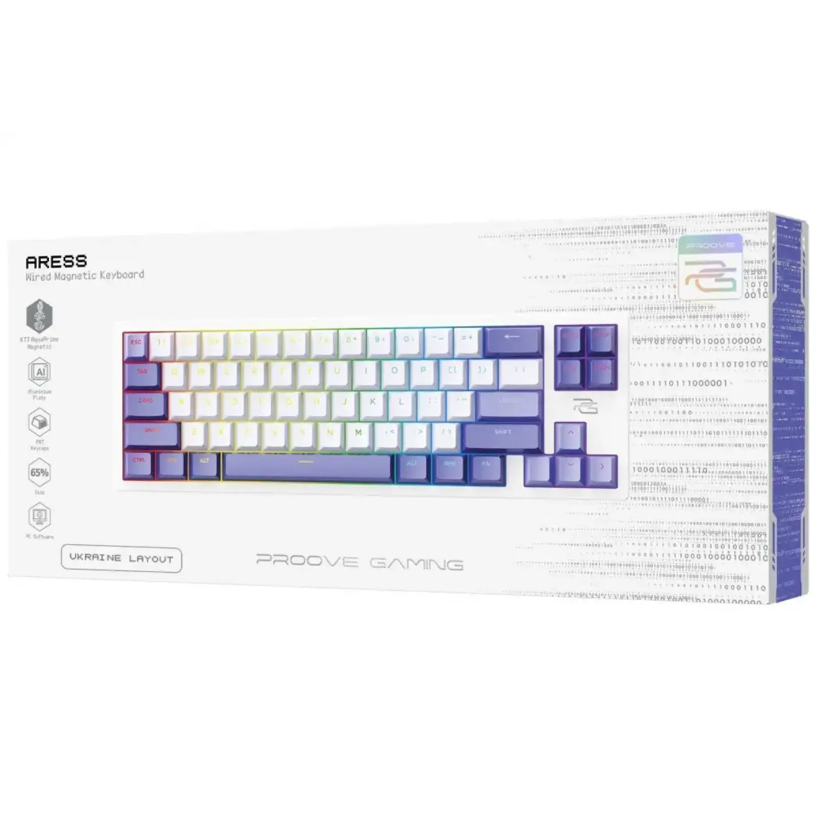 Клавіатура Proove Gaming Aress Black/Purple