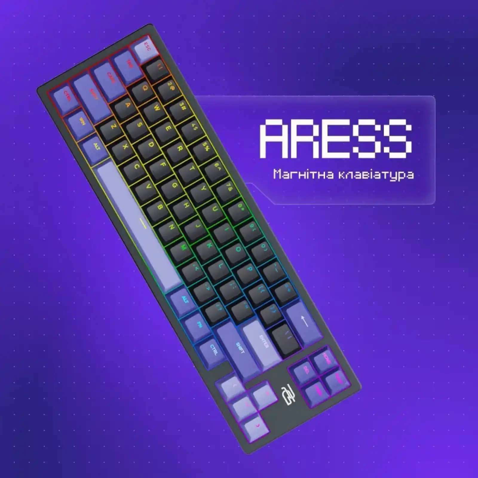 Клавіатура Proove Gaming Aress Black/Purple