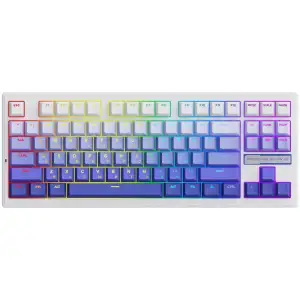 Бездротова клавіатура Proove Gaming Rampage Gradient Purple/White