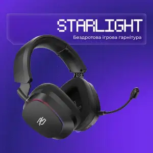 Бездротова ігрова гарнітура Proove Gaming Starlight (APP) black/purple