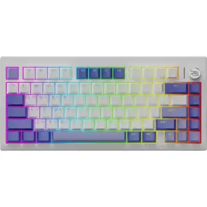 Бездротова клавіатура Proove Gaming Raster White/Purple