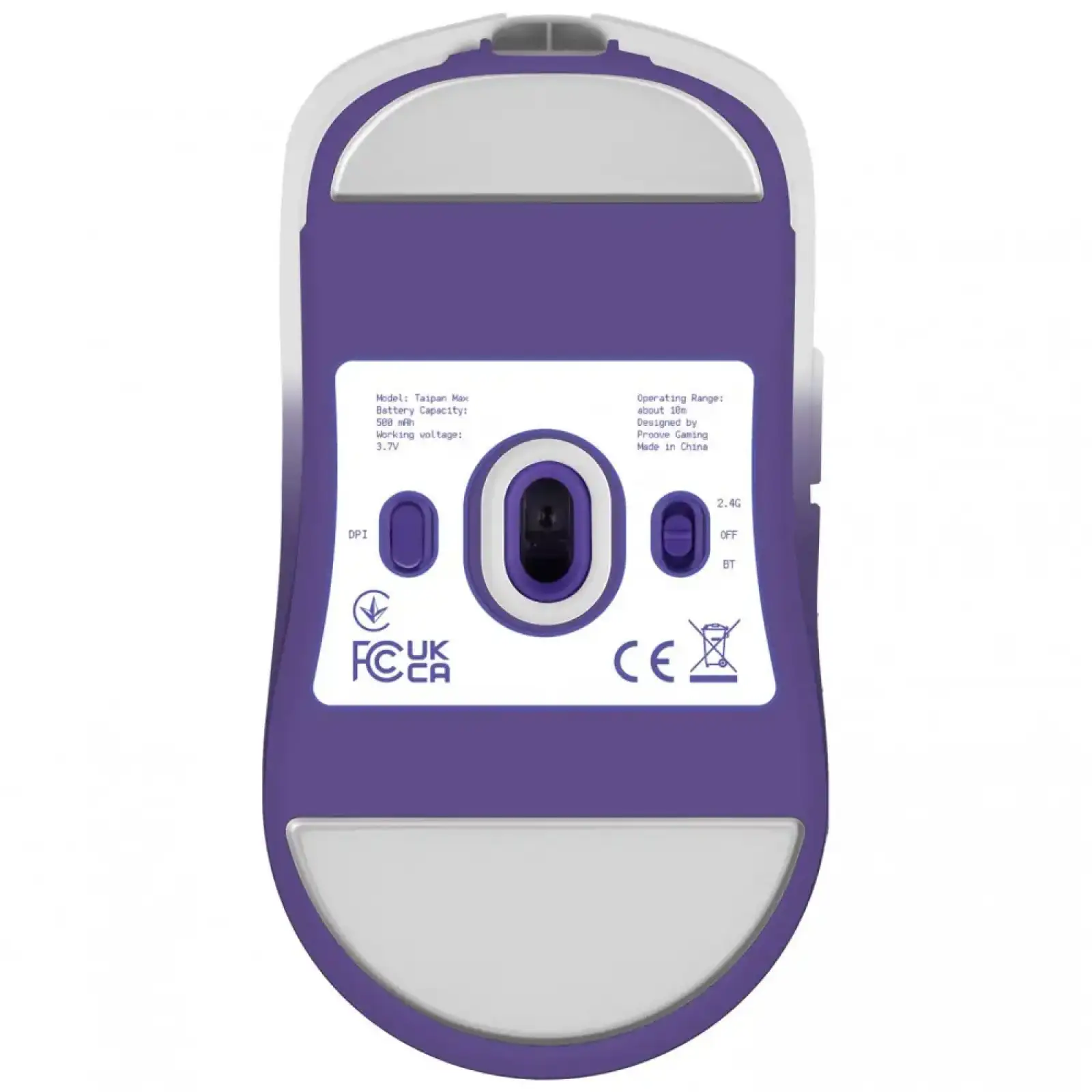 Беспроводная игровая мышь Proove Gaming Taipan Max white/purple