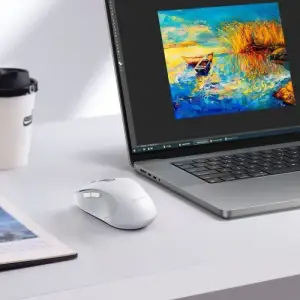 Бездротова Комп'ютерна Миша Baseus F02 Ergonomic Wireless Mouse (without Battery) White