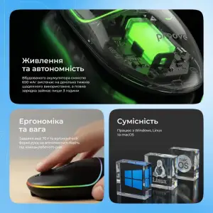 Беспроводная мышь Proove Blink White