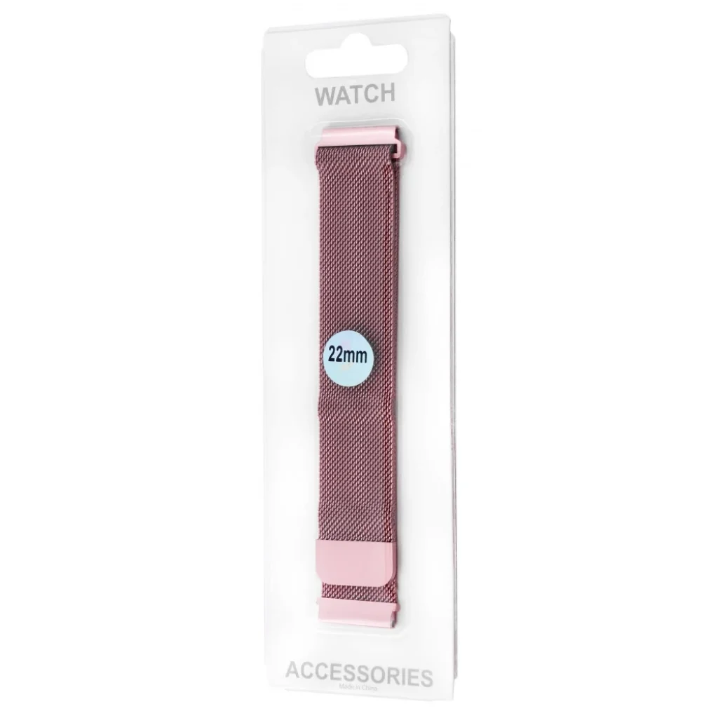 Ремінець Xiaomi Amazfit/Samsung Milanese Loop 22 mm Rose Gold