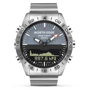 Цифровий годинник NORTH EDGE Gavia Silver