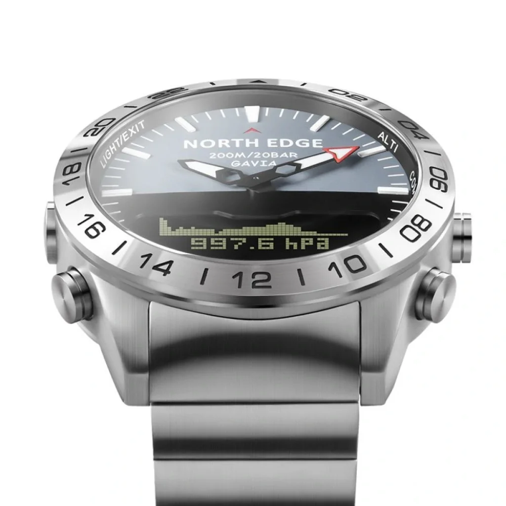 Цифровий годинник NORTH EDGE Gavia Silver