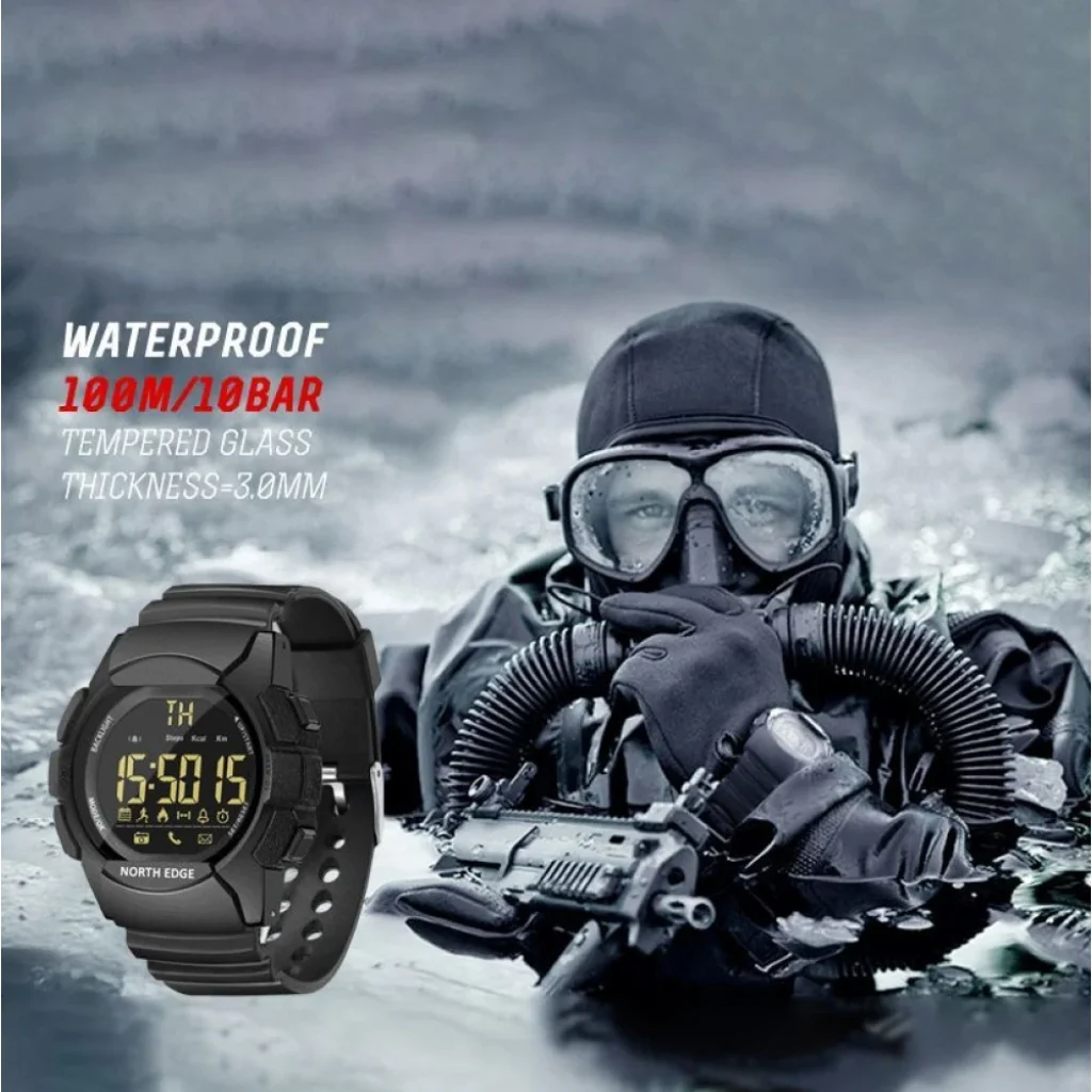 Цифровий годинник NORTH EDGE AK Black