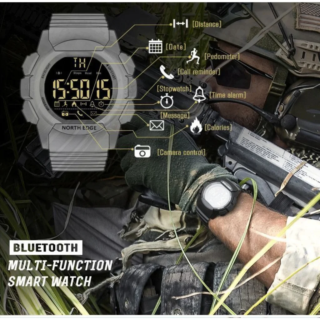 Цифровий годинник NORTH EDGE AK Black