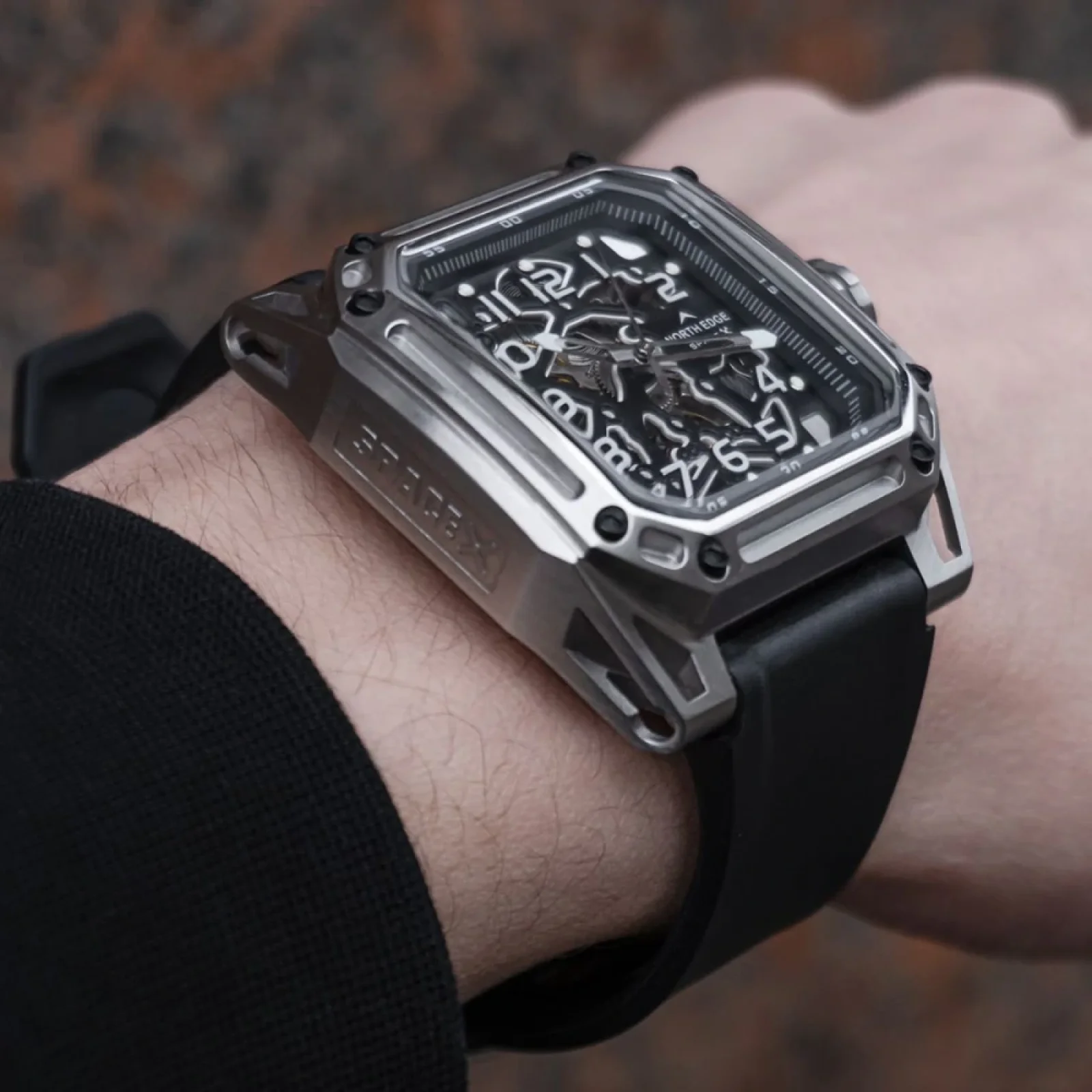 Механические часы NORTH EDGE SPACE X Silver