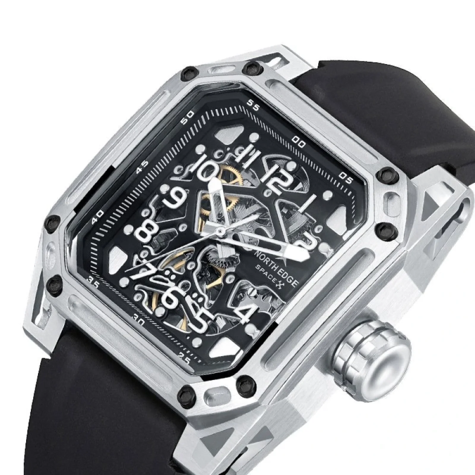 Механические часы NORTH EDGE SPACE X Silver