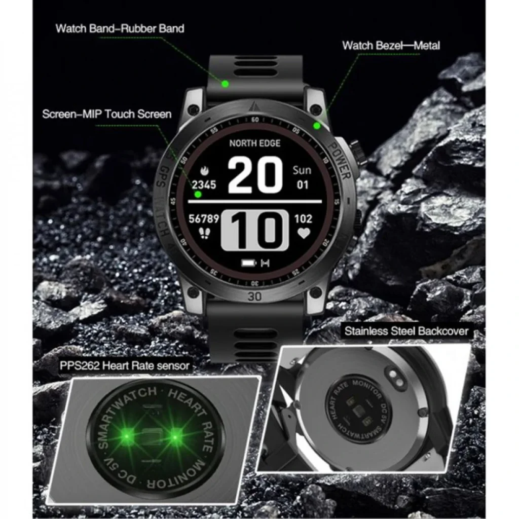 Смарт-часы NORTH EDGE Cross Fit 3 Black