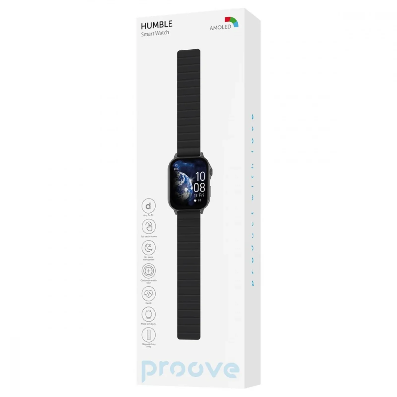 Смарт Часы Proove Humble black, SWHB00000001