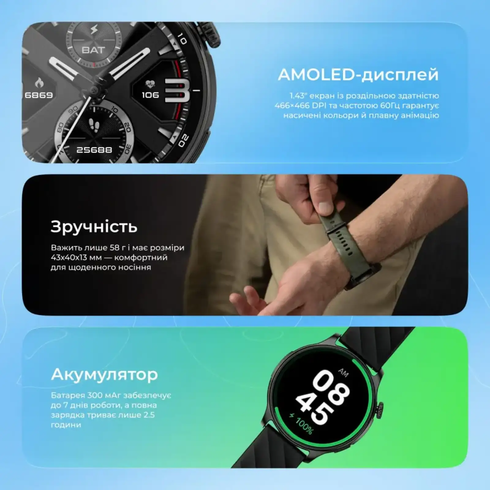 Смарт Годинник Proove Terra with GPS graphite